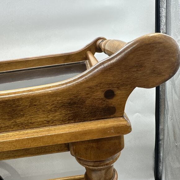 Antique Oak Tea Cart Cushman - Picture 5 of 16